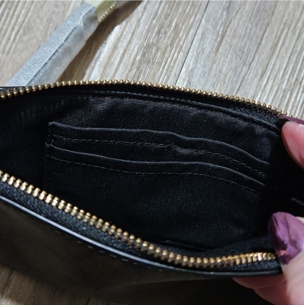 ❤️ COACH Wristlet Corner Zip Coinpurse Wallet Card Holder Lightweight NWT - Picture 7 of 15